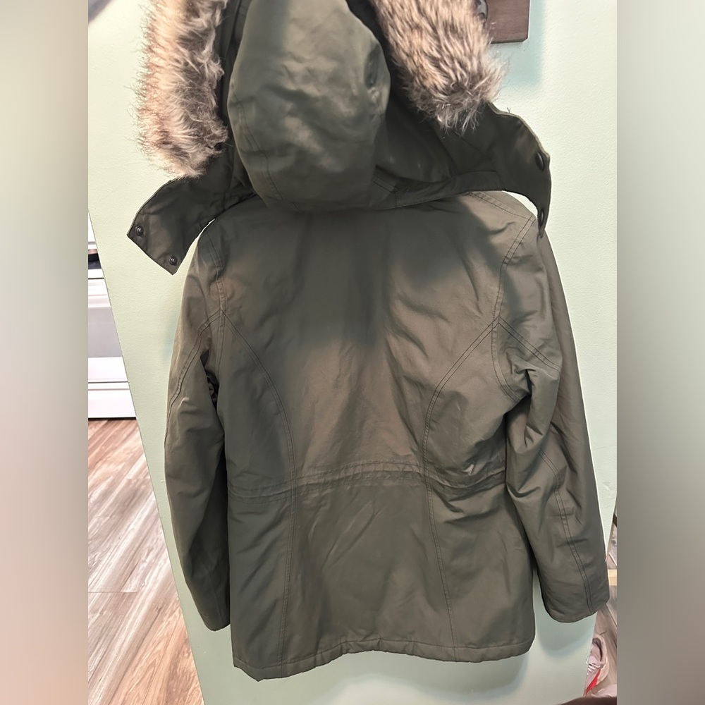 Eddie Bauer Womens Parka Coat Green Size Small